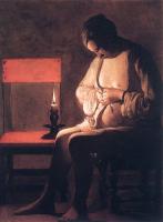 Georges de La Tour - Woman Catching Fleas